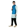 thumbnail image 3 of Sonakshi Fashion Men's Brocade Waistcoat Bandhgala Festive Jacquard Nehru Jacket, 3 of 6