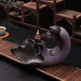 thumbnail image 3 of Ornamento Chino Del Animal Doméstico Del Té Del Del Humo De La Hornilla De De La Decoración De Fengshui Púrpura BLESIY Incienso Quemador de Incienso, 3 of 8