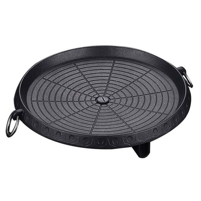 Sartén para parrilla de barbacoa de estilo coreano con superficie recubierta de Maifan, placa de barbacoa antiadherente sin humo para parrilla interior y exterior