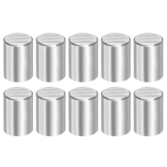 Uxcell 10 Pcs 12 mm x 15 mm Dowel Pins, 316L Stainless Steel Cylindrical Dowel Pins Shelf Support Peg Pin Rod Fasten Elements Metal Shelf Pegs Silver Tone