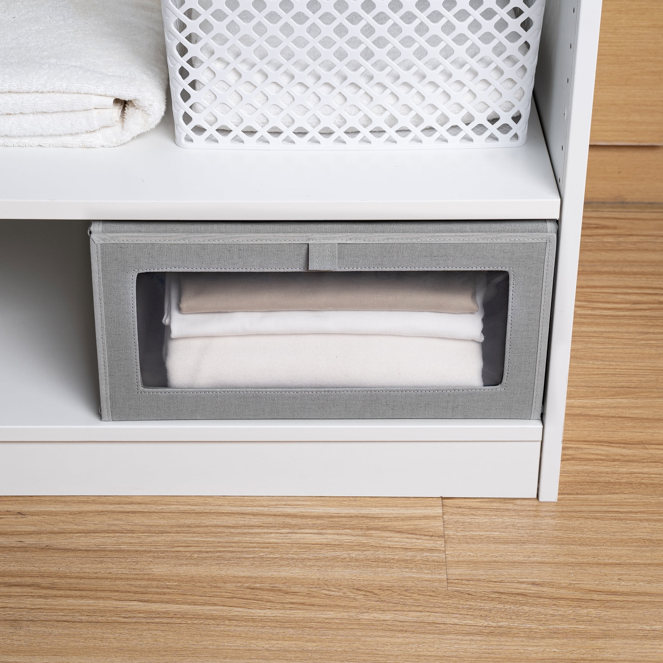 BHG DROP-FRONT CLOSET STORAGE BOX