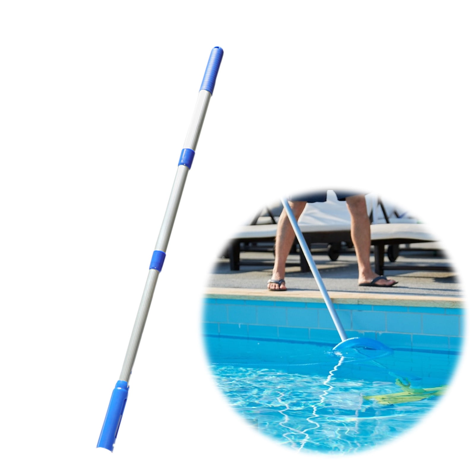 Sentmoon Up to 40% off Swimming Pool Suction Rod Swimming Pool Leaf Net Reinforced Telescopic Rod Aluminum Alloy Telescopic Rod About 90cm Deals of the Day Clearance Prime