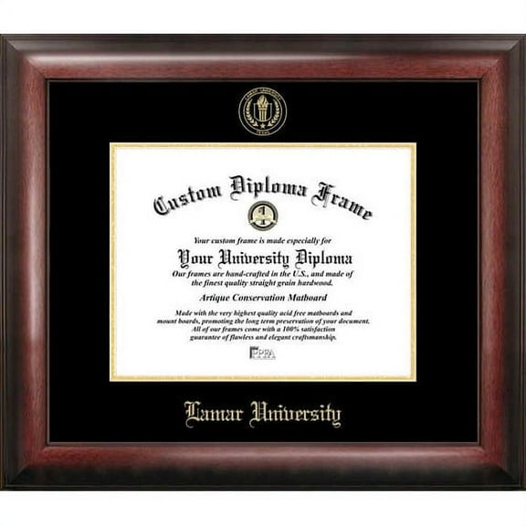 Lamar University 11" x 14" Gold Embossed Diploma Frame