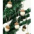 thumbnail image 2 of 10-Piece White Felt Acorn Ornaments - Cozy & Classic Decor for Your Christmas Tree & Fall Garland. Add Versatile Charm!, 2 of 4