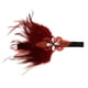 thumbnail image 2 of Vintage 1920s Feather Diadema Roaring 20' Costume Accesorio Crystal Beaded Wedding Nupcial Prom Headpiece roja Macarena Casco de los años 20, 2 of 8