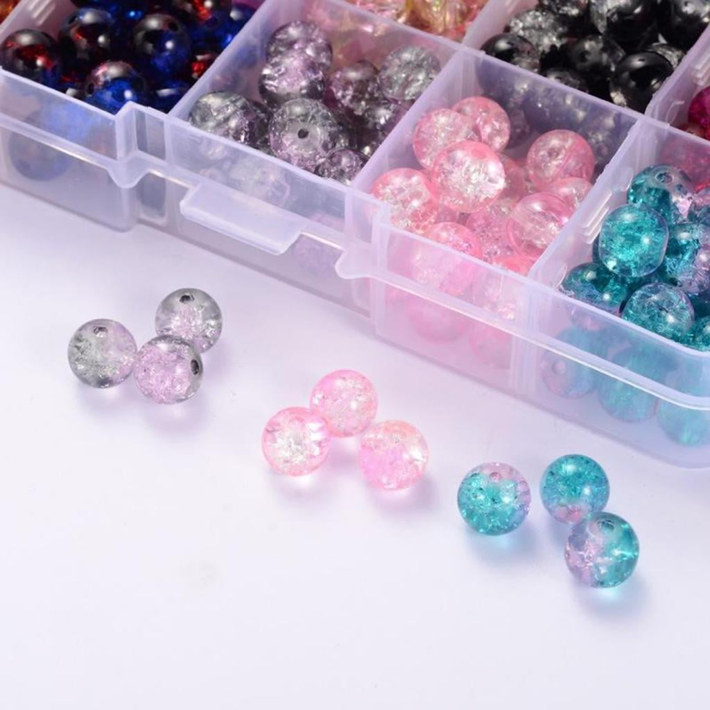 Ximing 200pcs Glass Bead Jewelry Making Bracelets Necklace Loose Beads Other 8mm