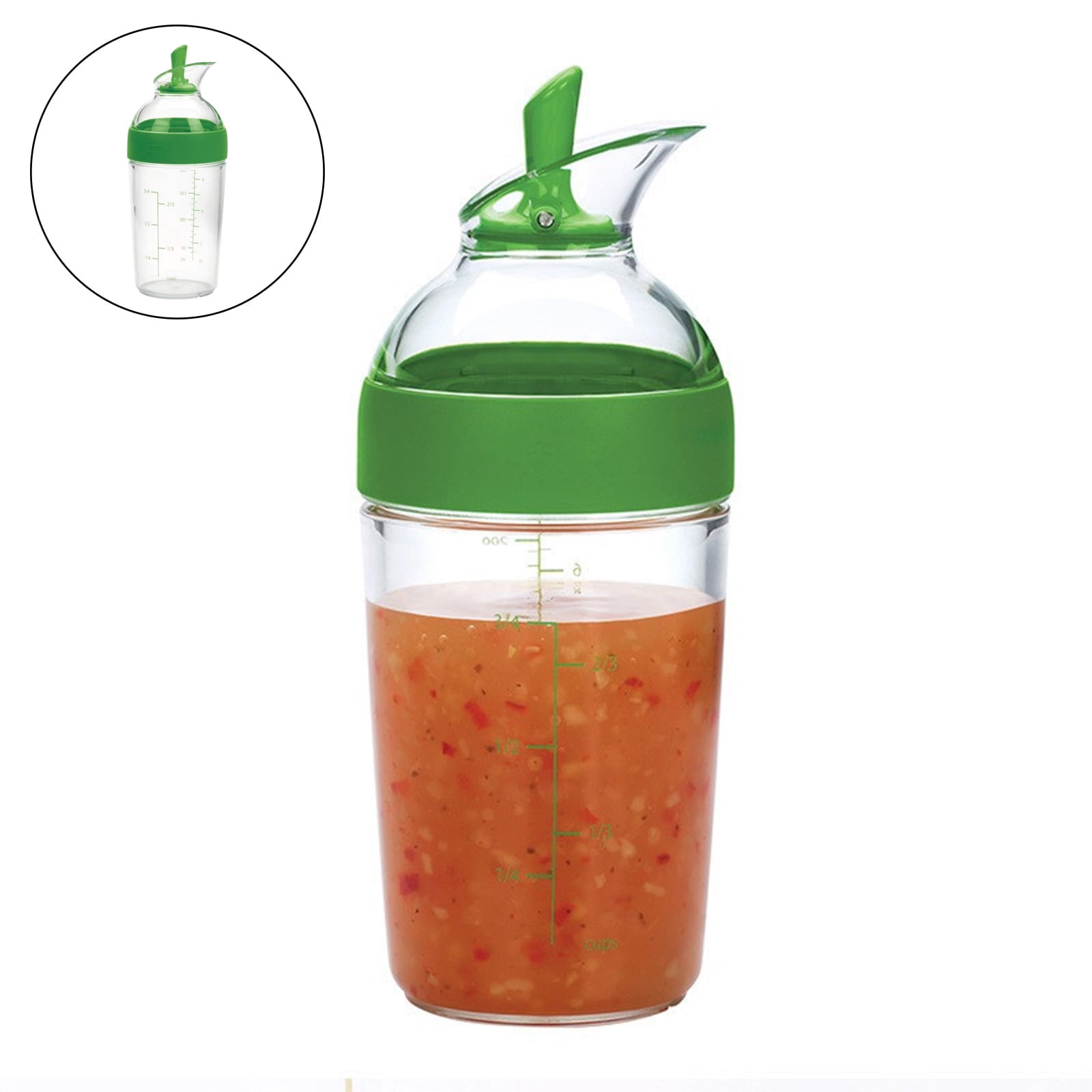  Little Salad Dressing Container Emulsifier Bottle  Multifunctional Manual Sauces Mixer Kitchen Gadget, Black : Home & Kitchen