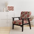 thumbnail image 2 of Designart "Graced With Vintage Roses VI" Pink Rose Pattern Upholstered Accent Chair - Cottage Arm Chair For Bedroom, 2 of 7