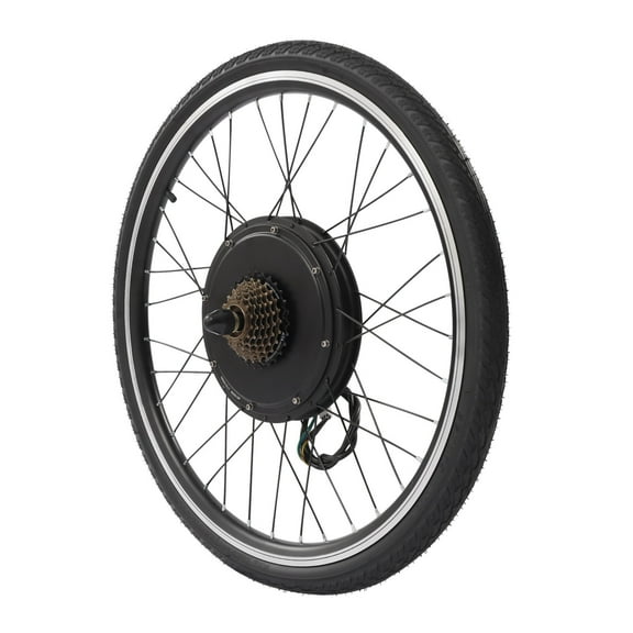 Electric Bicycle Wheel Conversion Kit, 440rpm High-Efficiency Motor, 36 Spokes, Aluminum and Rubber Build, Adjustable Speed, Safe and Reliable with Power-Off Brake