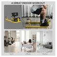 thumbnail image 3 of Soozier 3-in-1 Padded Push Up Sit Up Deep Sissy Squat Machine Home Gym Fitness Equipment, Yellow, 3 of 8