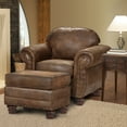 thumbnail image 6 of American Furniture Classics Sedona 4-piece Microfiber Sofa Set in Brown, 6 of 14