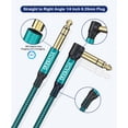 thumbnail image 2 of Cable de instrumento AkoAda 6,35 mm 1/4 TRS 3 m, paquete de 2 unidades para bajo, 2 of 5