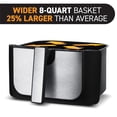 thumbnail image 3 of Gourmia Air Fryer Black (8 Quart), 3 of 5