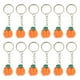 thumbnail image 1 of Anillos de llave de calabaza de resina 12 PCS con paquete individual para Halloween (naranja), 1 of 6