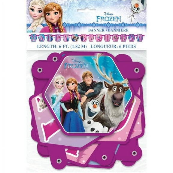 Frozen Happy Birthday Letter Banner (1ct)