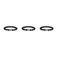 thumbnail image 4 of Guardoinrt Fashionable And Comfortable Beaded Bracelets. Easy Matching For Any Style Exquisite Appearance Stone Beads Bracelets glossy black 3Set, 4 of 6