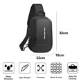 thumbnail image 2 of Bolso bandolera de un solo hombro: mochila de un solo hombro, bolso cruzado informal en el pecho, 2 of 7
