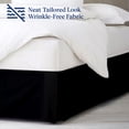 thumbnail image 4 of SKY BEDDINGS Luxury Pleated King Bed Skirt with Split Corners - 12 Inch Tailored Drop - Pleated Dust Ruffle - Wrinkle-Free 100% Microfiber - Easy Fit, Soft & Durable - Black, 4 of 5