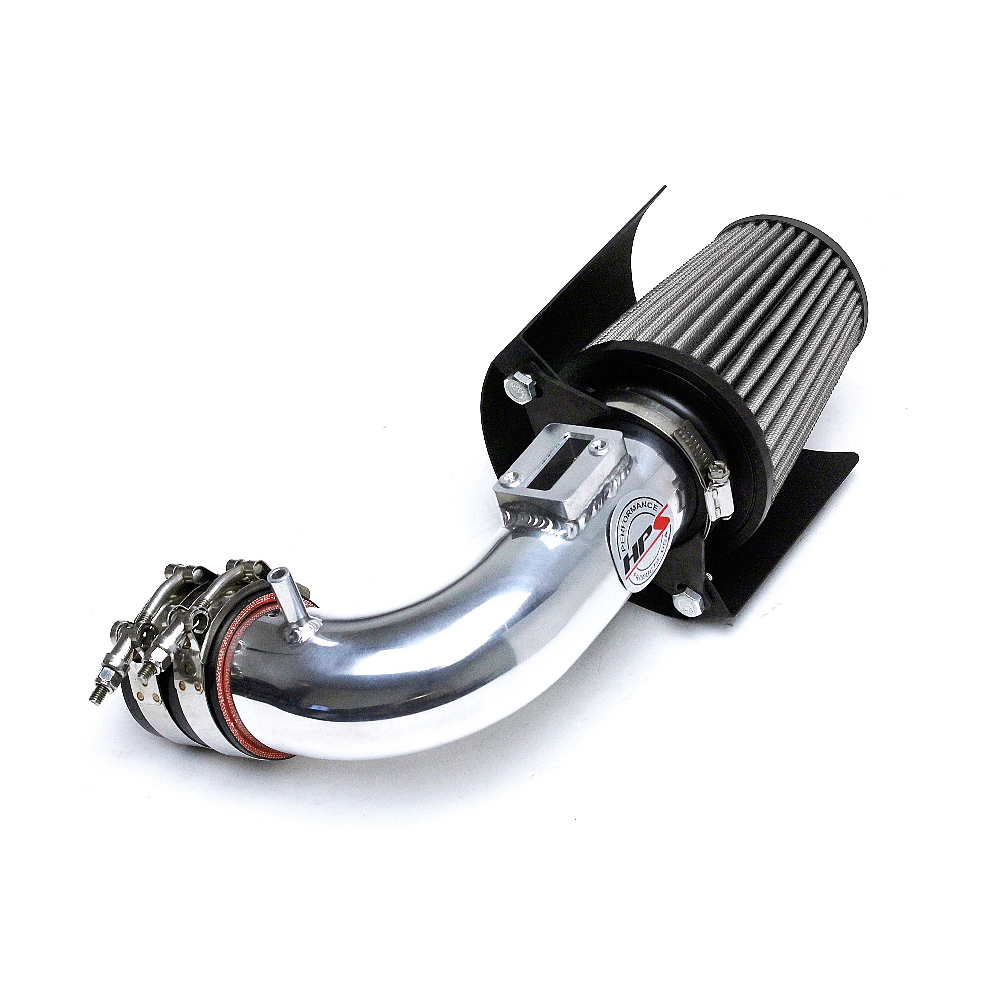 HPS Performance Polish Shortram Air Intake for 1518 Honda Fit 1.5L