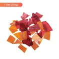thumbnail image 3 of 200g Glass Mosaic Tiles for Craft, Stained Glass Mosaic Tiles Bulk for Craft DIY Art Project Red series, 3 of 5