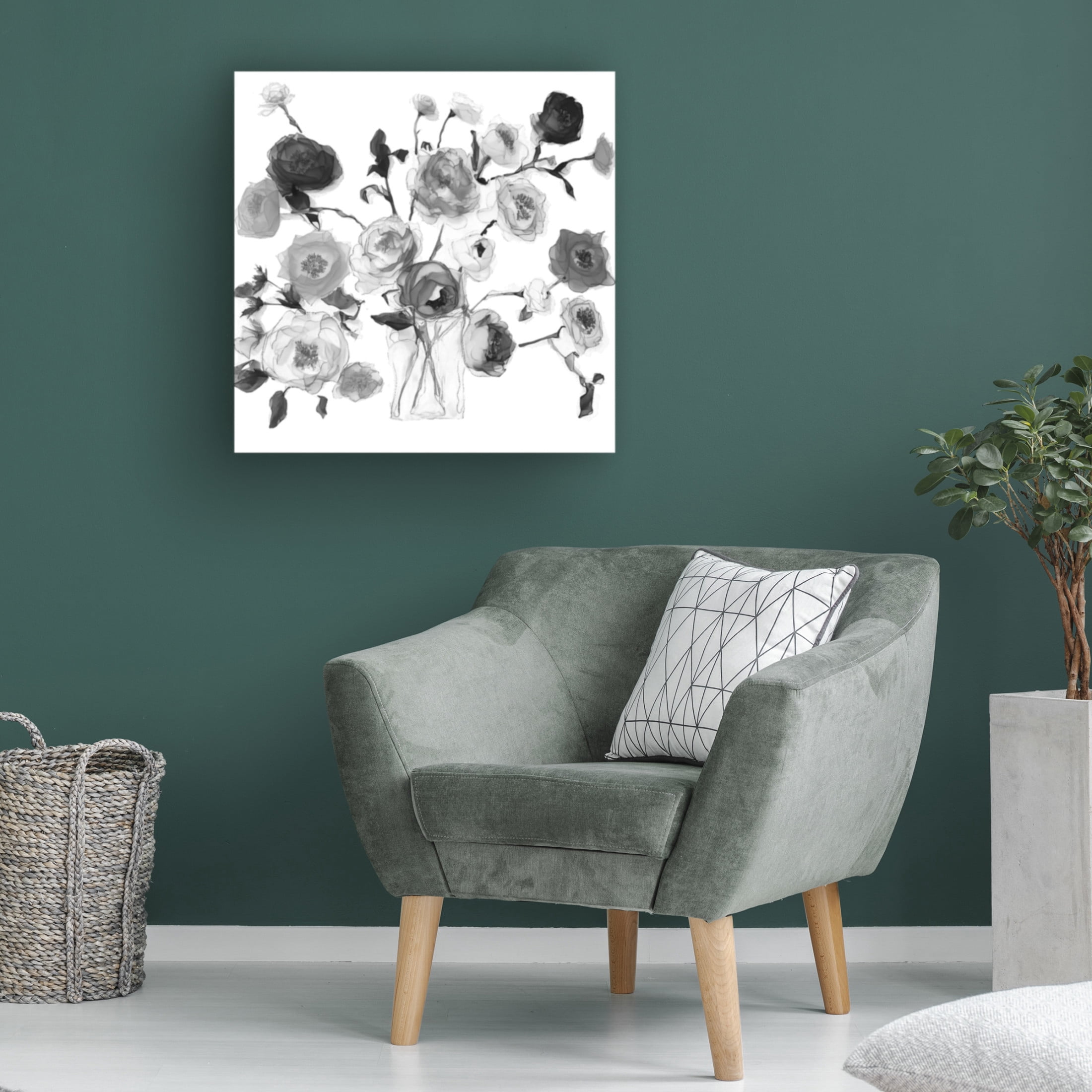 Canvas Wall Art - Sasha 'Yin Yang X' Wall Art for Living Room, Bedroom, or Office Décor by Trademark Fine Art - 18 x 18 Inches