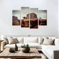 thumbnail image 3 of Elephant Stock Navajo Cowboy Wall Art - Horizontal Multi Panel Canvas - Living Room Wall Decor - Our America Multi Panel - Brown And Gray Decor - 75" x 48", 3 of 8