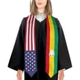 thumbnail image 3 of DABOYOZHZH Guinea Mix United States Flag Graduation Stole Sash For Study Aboard International Students, 3 of 9