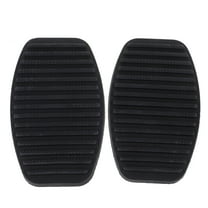 KALLORY 1 Pair Foot Pedal Pad Covers NBR Brake Pedal Pad Black for Car Owners