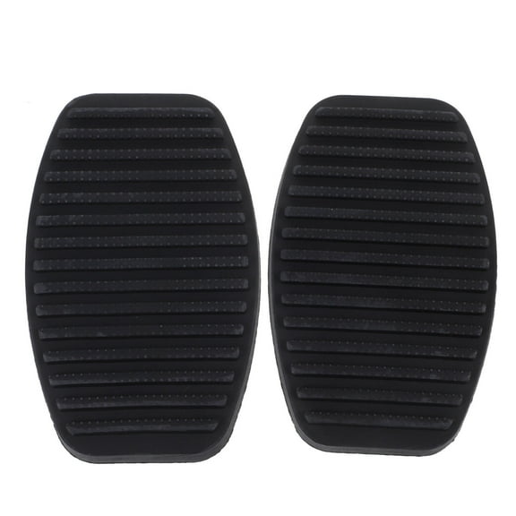 KALLORY 1 Pair Foot Pedal Pad Covers NBR Brake Pedal Pad Black for Car Owners