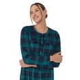 thumbnail image 2 of Aria Women's Knit Velour Long Sleeve Ballet Nightgown, Sizes S to 5X, 2 of 5