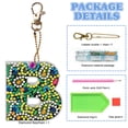 thumbnail image 2 of Cuadros Decorativos DIY bolsillo espejo hecho a mano joya llaveros letras señora bolso colgante (B) DQrwqpou embutido en tela, 2 of 3