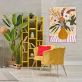 thumbnail image 3 of Stupell Industries Eclectic Boho Flowers on Pink Stripes Canvas Art, 36 x 48, by Creative Studio, 3 of 8
