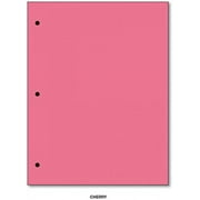 3 Hole Color Paper 8 1/2 X 11 - 100 Papers Per Pack (Cherry)