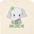 thumbnail image 4 of Inktastic Oma Loves Me- cute elephant Boys or Girls Toddler T-Shirt, 4 of 5