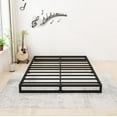 thumbnail image 5 of Lutown-Teen 6 inch King Size Bed Frame Sturdy Mattress Foundation, Heavy Duty Metal Platform with Steel Slats Support No Box Spring Needed, Noise Free, Easy Assembly, Black, 5 of 5