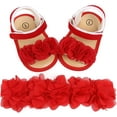 thumbnail image 5 of Infant Baby Girl Shoes Baby Mary Jane Flats Princess Wedding Dress Shoes Crib Shoe for Newborns,Infants,Babies, 5 of 7