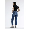 thumbnail image 6 of Mica Denim - High Rise Heavily Distressed Straight Crop Jeans (27.5" Inseam) - MDP-T3014M, 6 of 8