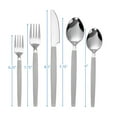 thumbnail image 4 of Mainstays 49-Piece Stainless Steel & Plastic Flatware with Organizer Tray, Soft Silver, Service for 8 Adults, 4 of 9