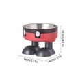 thumbnail image 6 of Viflosae Pet Bowls Dog Bowl Dog Food Bowls Stainless Steel Dog Bowl No Slide Dog Food Bowl Cats Food Bowl Avoid Knockover Pet Bowl No Chin High Legged Cats Bowl, 6 of 9