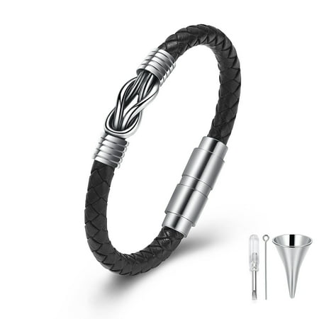 Cremation Jewelry Urn Bracelet for Ashes Genuine Cremation Bracelet Keepsake Urn Bangle for Ashes for Men for Women