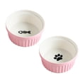 thumbnail image 1 of Minimalist gray 3.8L Cuenco de cerámica para gatos, alimentador para mascotas, cuenco de alimentación de comida y agua para gatitos y cachorros, 2 uds., 1 of 5