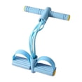 thumbnail image 3 of Ethern Foot Pedal Resistance Band Exercise Band Multifunction Full Body Workout Elastic Blue Six Tube, 3 of 9