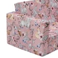 thumbnail image 5 of Ulax Furniture Convertible 2-in-1 Flip Open Kids Loveseat/ Couch/ Sleeper Sofa (Pink Unicorn), 5 of 10