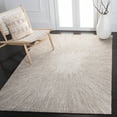 thumbnail image 2 of SAFAVIEH Micro-Loop Carbrey Sunburst Area Rug, Taupe, 5' x 5' Square, 2 of 11