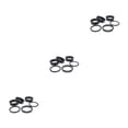 thumbnail image 3 of Yuarrent CANSUCC 6 piezas bicicletas auriculares arandela reemplazable al aire libre ciclismo horquilla delantera espaciador anillo junta Type1 NO1, 3 of 6