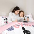 thumbnail image 5 of Feelyou Sport Weightlifting Twin Comforter Sets, Pink Princess Bow Bedding Set, 2-Piece, 5 of 8