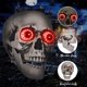 thumbnail image 5 of Halloween Simulation Skull Horror Parody Prank Glowing Sound Prop Adult Skull Ornament, 5 of 5