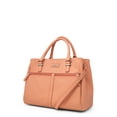 thumbnail image 3 of Koltov Vegan Leather Joy Large Satchel, Salmon, 3 of 7