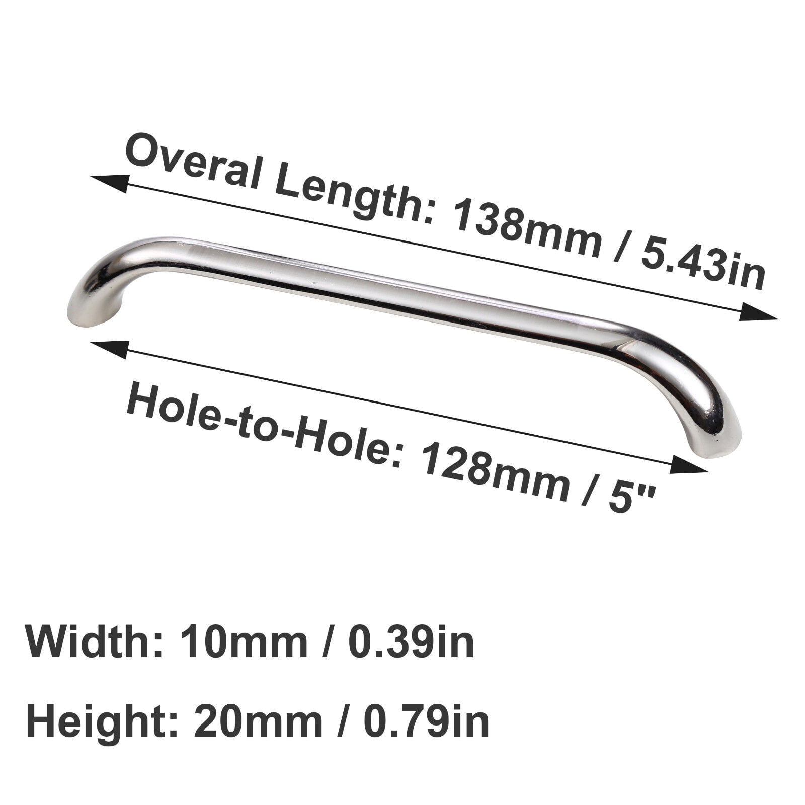 UMMH Chrome Door Cupboard Drawer Handle Pull Wardrobe Closet