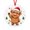 A, variant on JHyouerji Cow Christmas Ornament,3in 2D Acrylic Hanging Pendant,Farm Animal Xmas Tree Decoration for Holiday Home Window Wreath Mantel Fireplace Party Gift